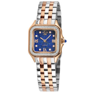 Home gv2 by gevril milan diamond blue dial ladies watch 121141b