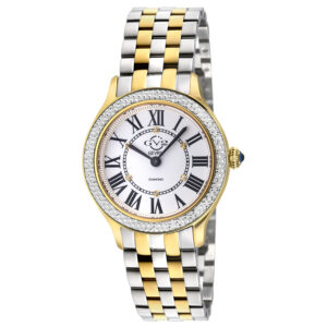 Home gv2 by gevril milan quartz diamond white dial ladies watch 12163b