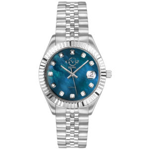 gv2 by gevril naples quartz diamond mother of pearl dial ladies watch 12409