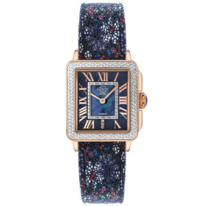 gv2 by gevril padova floral quartz mother of pearl dial diamond ladies watch 12306f