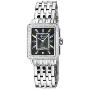 Home gv2 by gevril padova gemstone diamond mother of pearl dial ladies watch 12330b