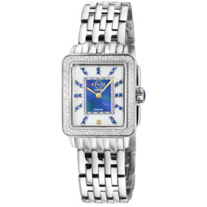 Home gv2 by gevril padova gemstone diamond mother of pearl dial ladies watch 12332b
