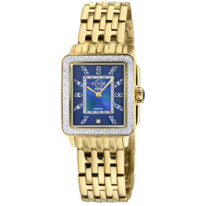 Home gv2 by gevril padova gemstone diamond mother of pearl dial ladies watch 12333b