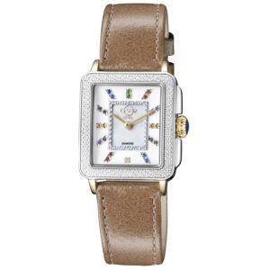 gv2 by gevril padova gemstone diamond mother of pearl dial ladies watch 12334