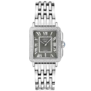 gv2 by gevril padova quartz diamond black dial ladies watch 12301b