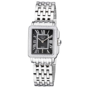 Home gv2 by gevril padova quartz black dial ladies watch 12308b