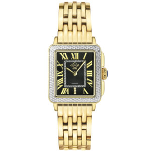 gv2 by gevril padova quartz black dial ladies watch 12313b