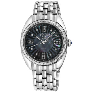 gv2 by gevril palermo diamond mother of pearl dial ladies watch 13100b