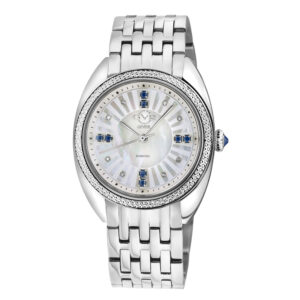 Home gv2 by gevril palermo diamond mother of pearl dial ladies watch 13101b