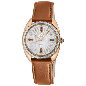 Home gv2 by gevril palermo vegan diamond mother of pearl dial ladies watch 13103 v6