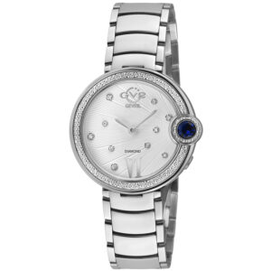 Home gv2 by gevril perugia quartz white dial ladies watch 14707b