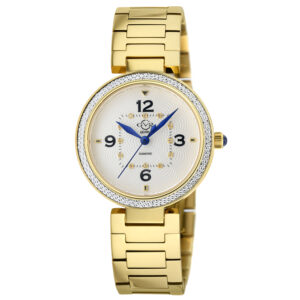 Home gv2 by gevril piemonte quartz white dial ladies watch 14201b