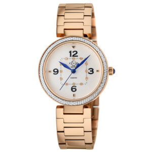 Home gv2 by gevril piemonte quartz white dial ladies watch 14202b