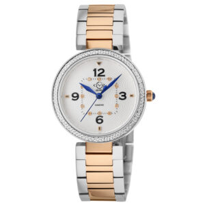 Home gv2 by gevril piemonte quartz white dial ladies watch 14204b
