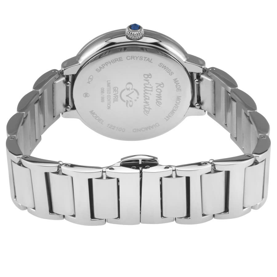 gv2 by gevril rome brillante quartz white dial ladies watch 122100b gv2 by gevril rome brillante quartz white dial ladies watch 122100b
