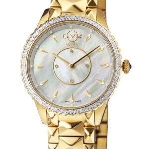 gv2 by gevril siena diamond mother of pearl dial ladies watch 11702 525