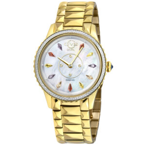 Home gv2 by gevril siena mother of pearl dial quartz ladies watch 11731b