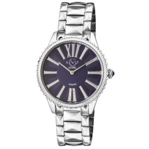 Home gv2 by gevril siena quartz blue dial ladies watch 11722