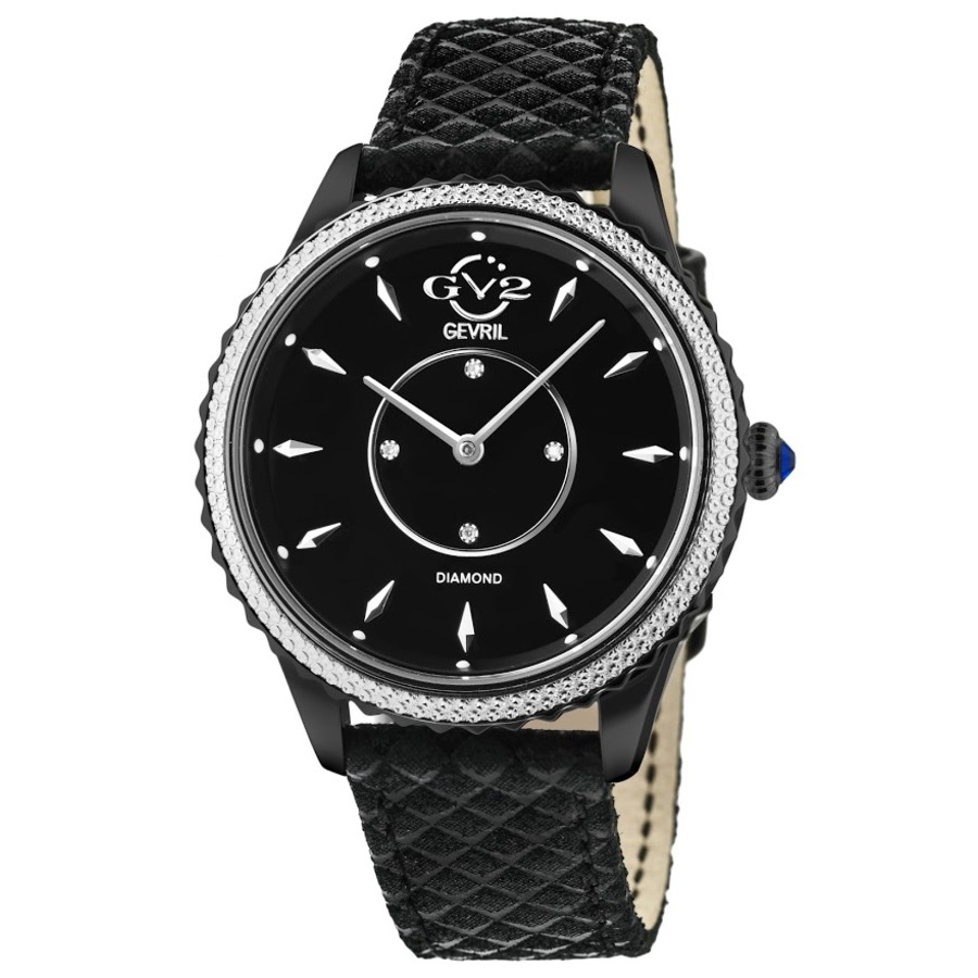 gv2 by gevril siena quartz diamond black dial ladies watch 11703 425.e gv2 by gevril siena quartz diamond black dial ladies watch 11703 425.e