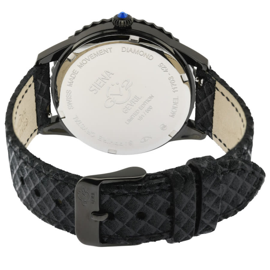 gv2 by gevril siena quartz diamond black dial ladies watch 11703 425.e gv2 by gevril siena quartz diamond black dial ladies watch 11703 425.e