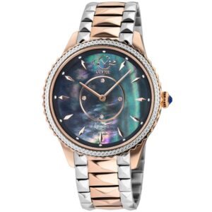 Home gv2 by gevril siena quartz diamond blue mother of pearl dial ladies watch 11705 425