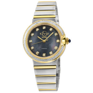 Home gv2 by gevril sorrento diamond mother of pearl dial ladies watch 12440b