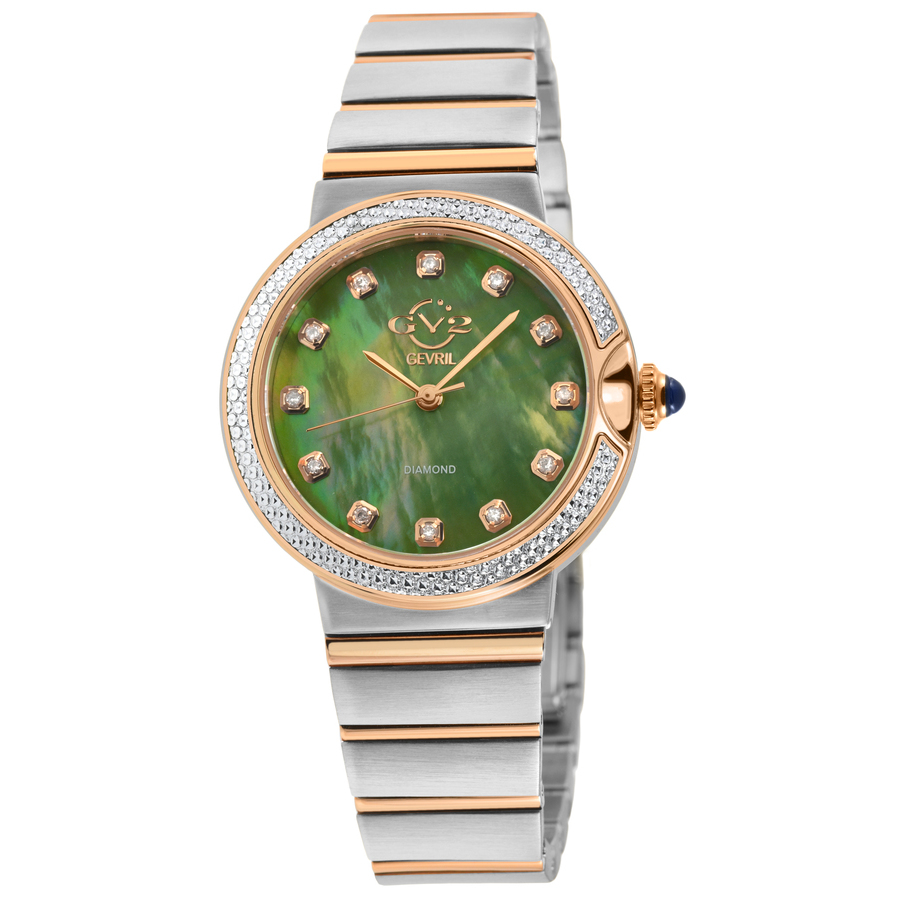 gv2 by gevril sorrento diamond mother of pearl dial ladies watch 12448b gv2 by gevril sorrento diamond mother of pearl dial ladies watch 12448b