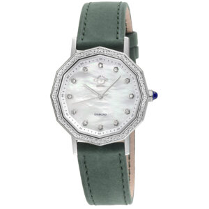 Home gv2 by gevril spello ii diamond mother of pearl dial ladies watch 14510