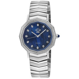 Home gv2 by gevril spello ii diamond mother of pearl dial ladies watch 14517b