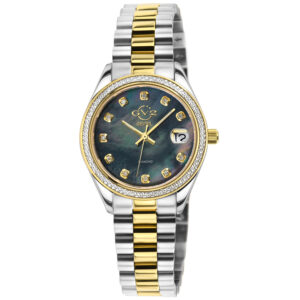 gv2 by gevril turin quartz diamond ladies watch 12421b