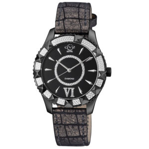 Home gv2 by gevril venice quartz black dial ladies watch 11713 425c