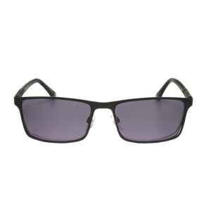 Home hackett men's black rectangular sunglasses heks1213 002 1