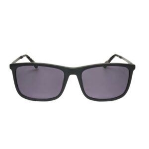 hackett men's black rectangular sunglasses heks1273
