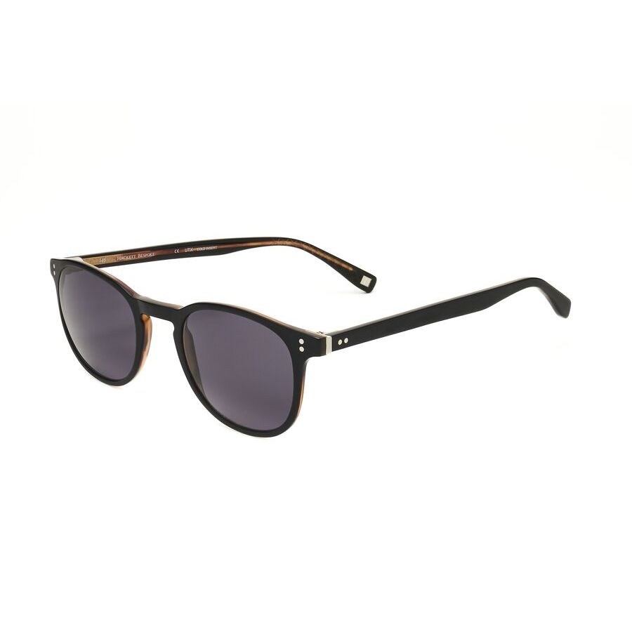 hackett men's black round sunglasses hebs138 hackett men's black round sunglasses hebs138