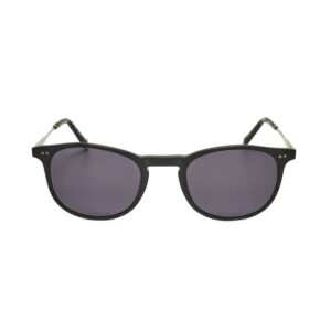 hackett men's black round sunglasses hebs158