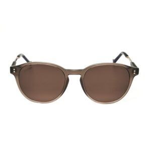 hackett men's brown round sunglasses hebs286