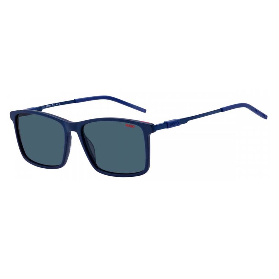 hugo boss blue rectangular men's sunglasses hg 1099/s 0fll/ku 57 hugo boss blue rectangular men's sunglasses hg 1099/s 0fll/ku 57
