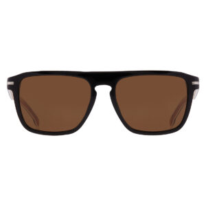 hugo boss brown browline men's sunglasses boss 1599/s 0807/70 56