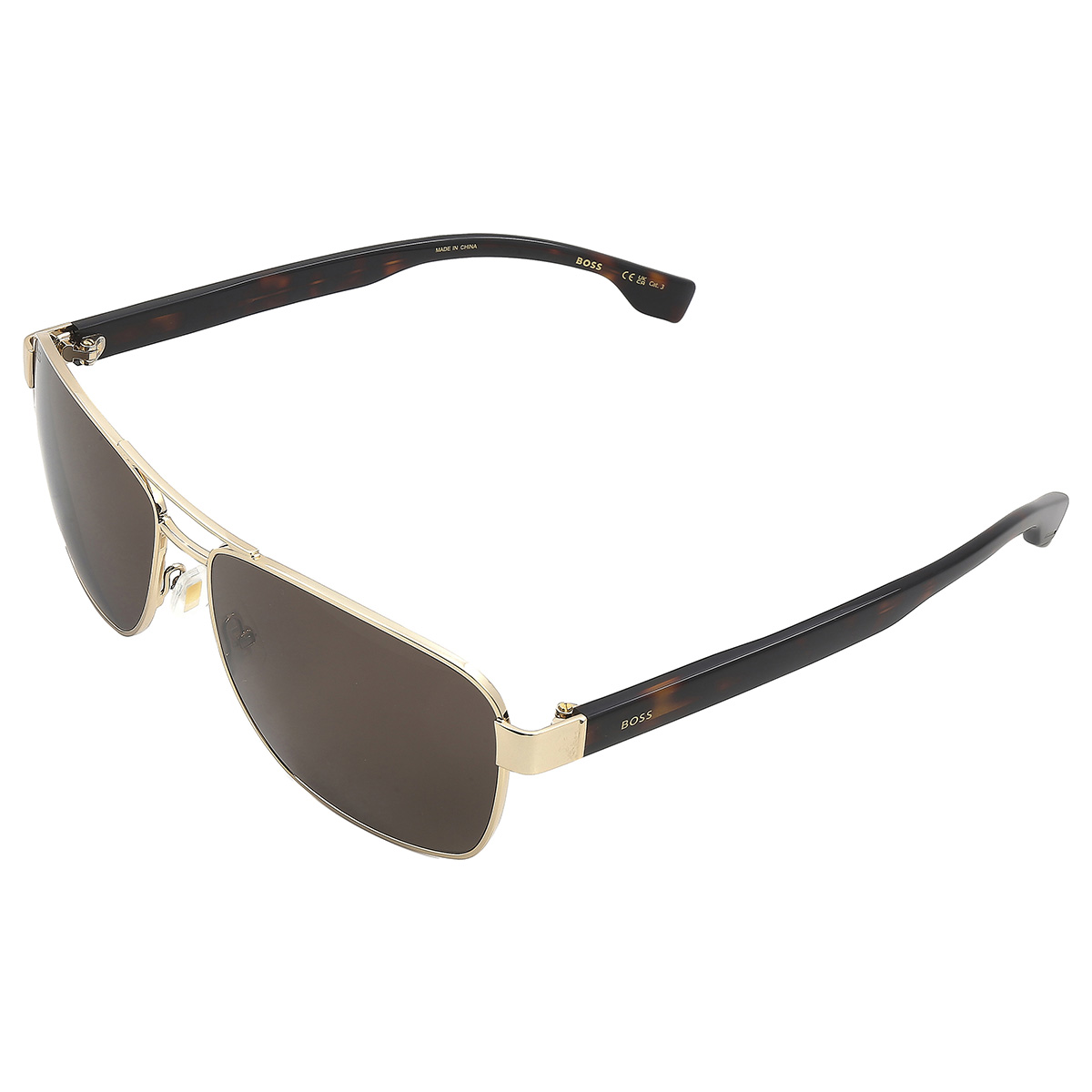 hugo boss brown pilot men's sunglasses boss 1559/o/s 0fg4/70 60 hugo boss brown pilot men's sunglasses boss 1559/o/s 0fg4/70 60