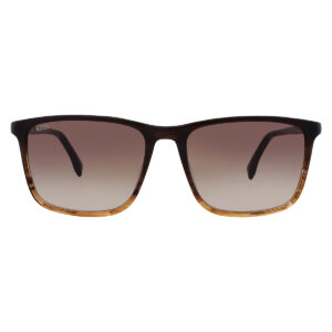 hugo boss brown shaded square men's sunglasses boss 1434/s 0ex4/ha 56