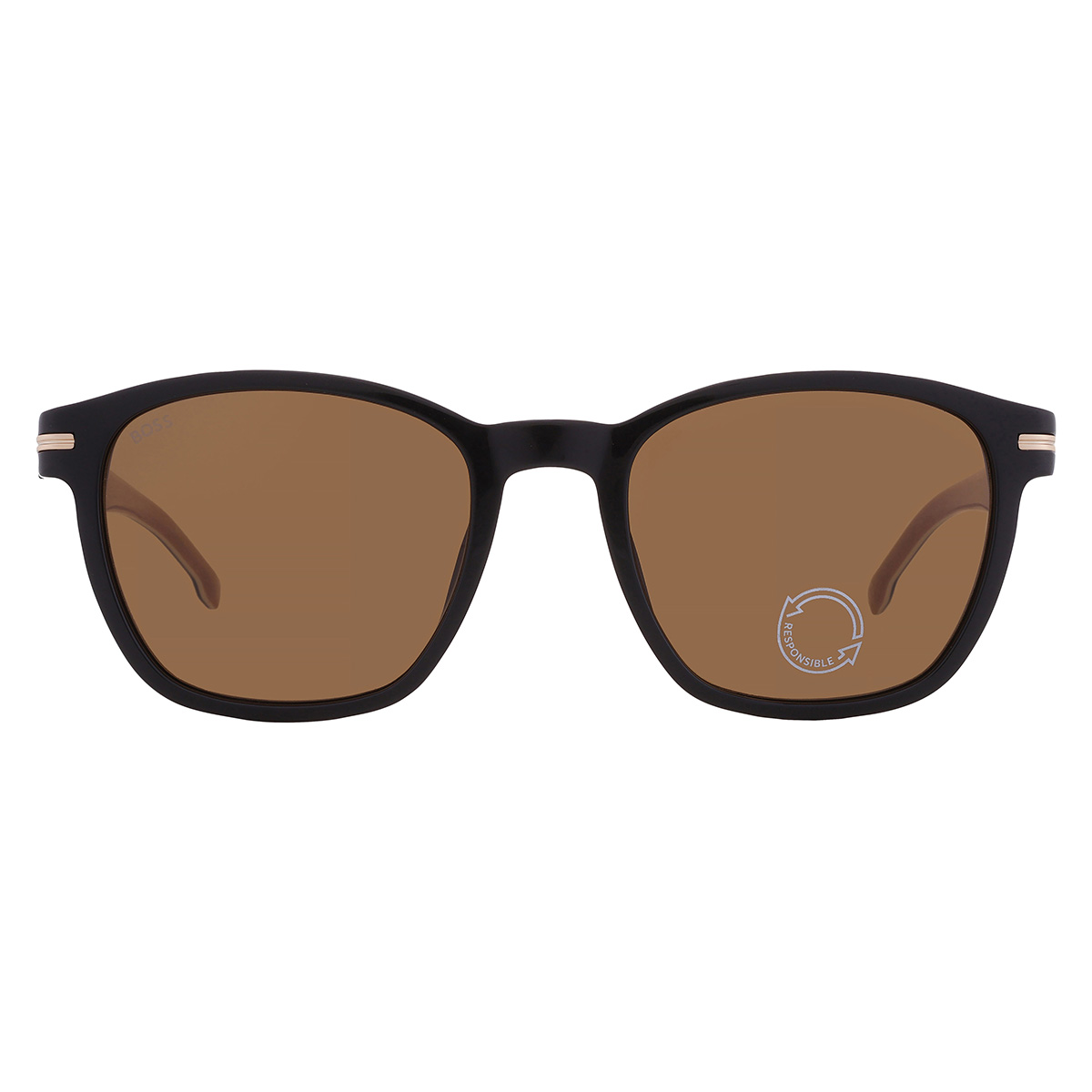 hugo boss brown square men's sunglasses boss 1505/s 807 52 hugo boss brown square men's sunglasses boss 1505/s 807 52