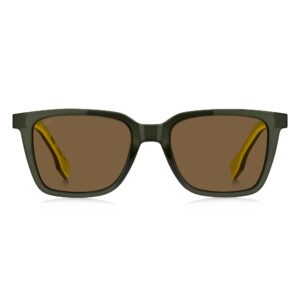 hugo boss brown square men's sunglasses boss 1574/s 0gp7/70 53