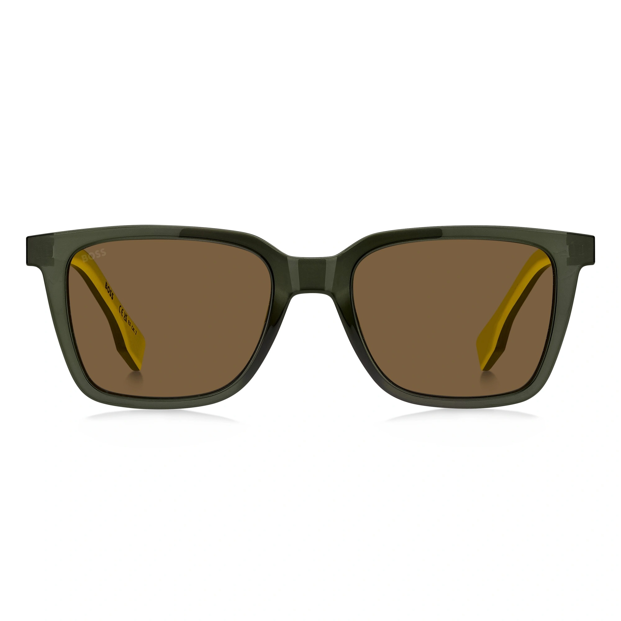 hugo boss brown square men's sunglasses boss 1574/s 0gp7/70 53 hugo boss brown square men's sunglasses boss 1574/s 0gp7/70 53