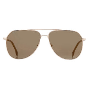 hugo boss gold antireflex pilot men's sunglasses boss 1447/o/s 0j5g/wm 61