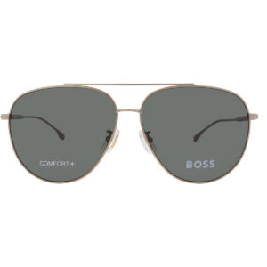 hugo boss green pilot men's sunglasses boss 1296/f/s 0aoz/qt 63