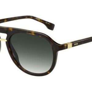 hugo boss green shaded pilot men's sunglasses boss 1435/s 0086/9k 54