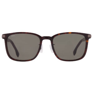 hugo boss green square men's sunglasses boss 1406/f/sk 0086/qt 57