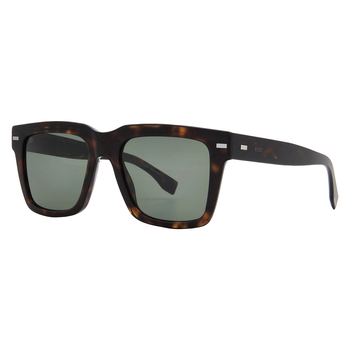 hugo boss green square men's sunglasses boss 1442/s 0086/qt 53 hugo boss green square men's sunglasses boss 1442/s 0086/qt 53
