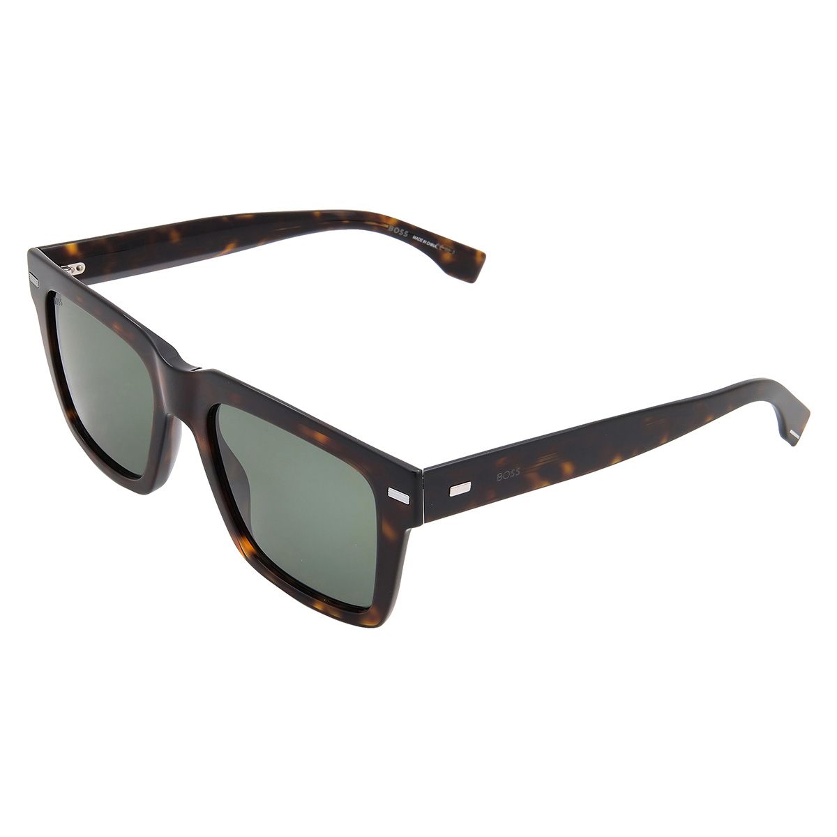 hugo boss green square men's sunglasses boss 1442/s 0086/qt 53 hugo boss green square men's sunglasses boss 1442/s 0086/qt 53