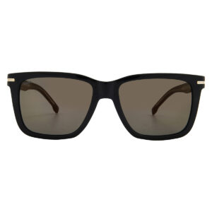 hugo boss grey bronze brown mirror square men's sunglasses boss 1598/s 02m2/jo 55